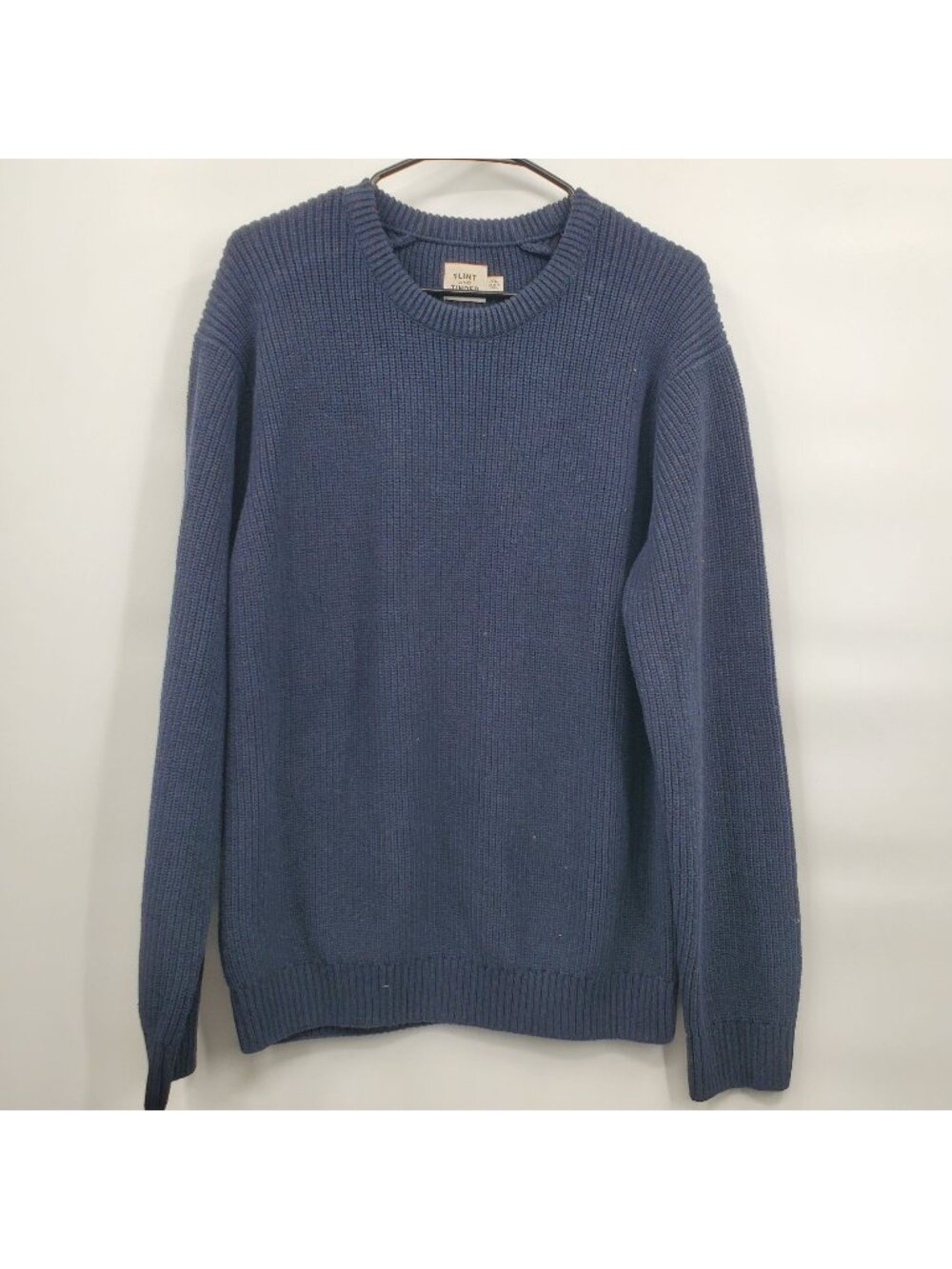 Flint and Tinder Bolinas Crewneck Sweater Men Size XL NWOT Ribbed Knit Navy